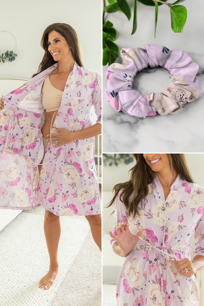 Anais Recovery Robe & Matching Scrunchie Set